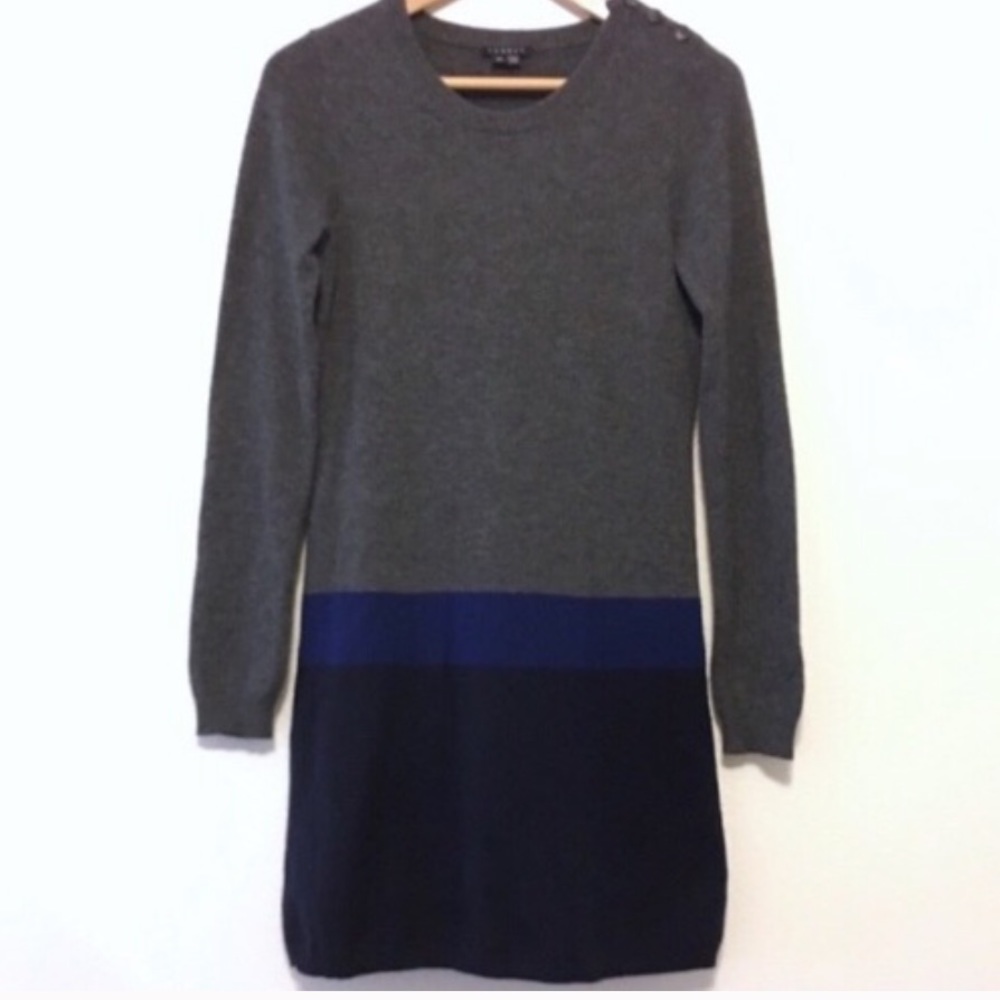 💥 NWOT Theory Cashmere Color Block Sweater Dress